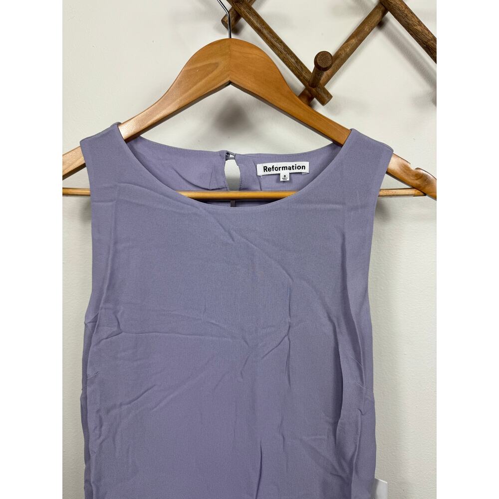 Reformation Lavender Tiered Ruffle Midi Dress - Picture 7 of 12